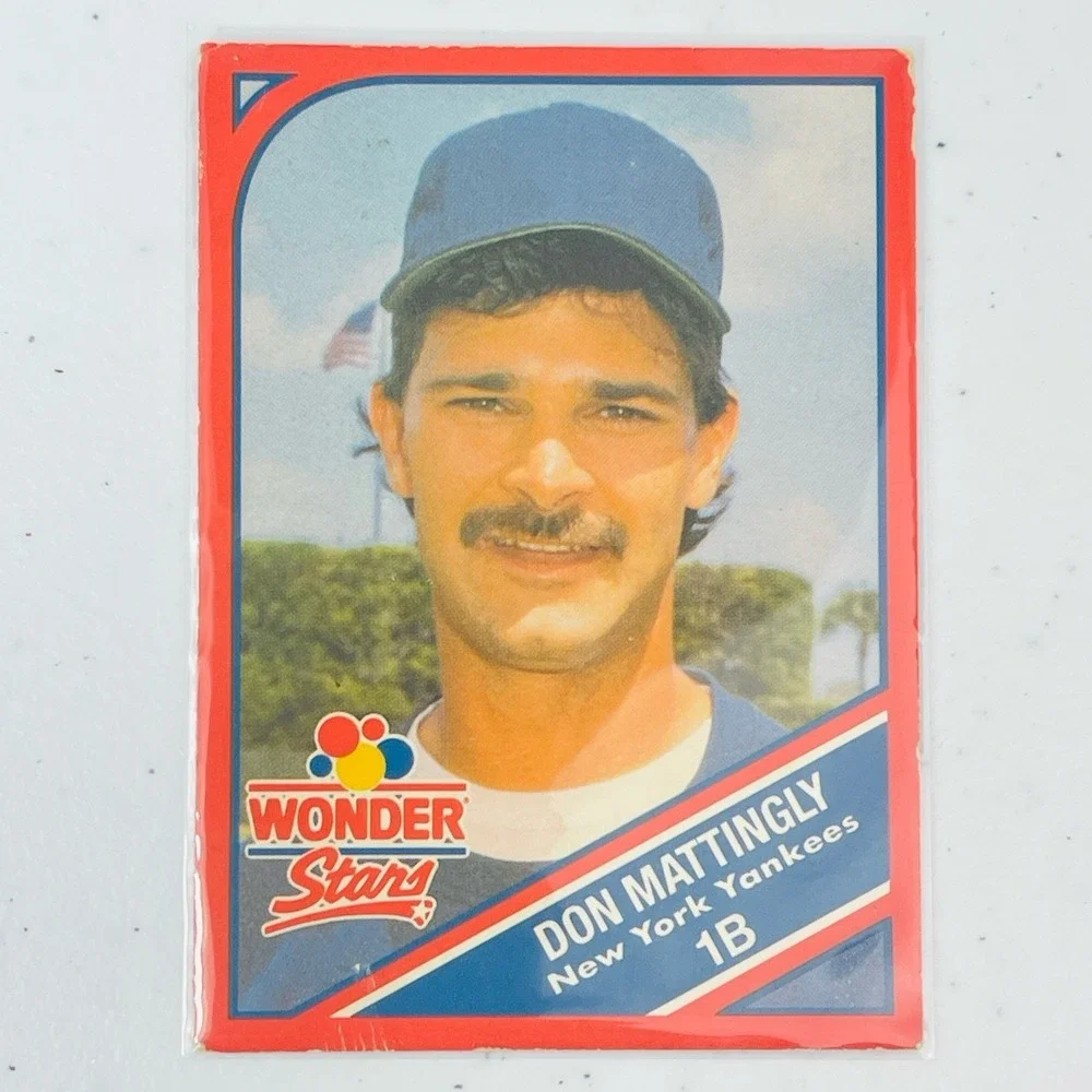 1990 Wonder Bread Stars Don Mattingly 6 Trading Card Collectible